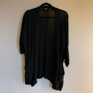 Black 3/4 sleeve cardigan, M